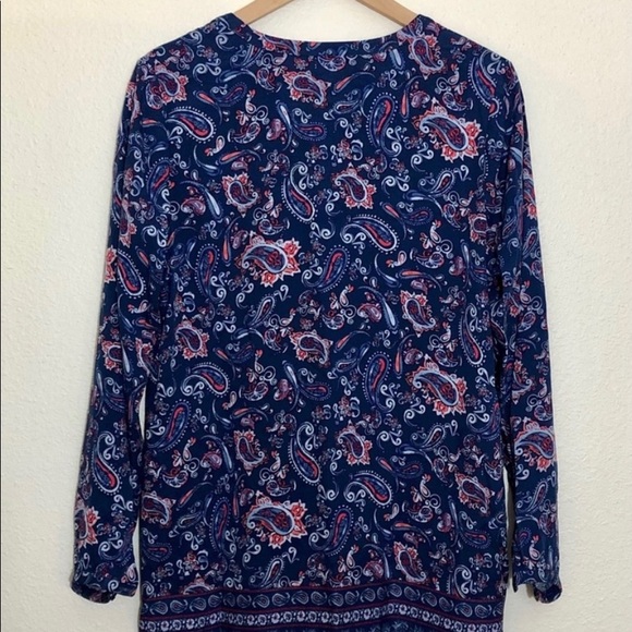 J Jill blue ridge tunic s paisley - Picture 4 of 6